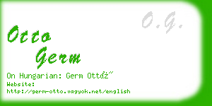 otto germ business card